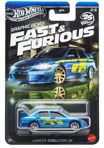 HOT WHEELS Fast &amp; Furious Graphic Remix - Lancer Evolution VII