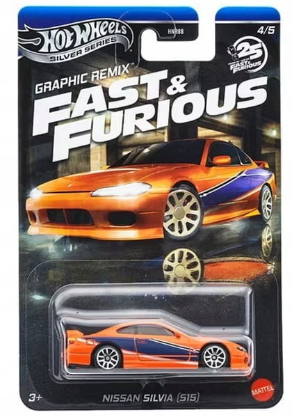 HOT WHEELS Fast &amp; Furious Graphic Remix -Nissan Silva (S15)