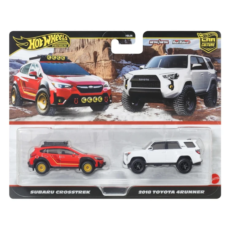 HOT WHEELS Premium - Subaru Crosstrek &amp; 2018 Toyota 4Runner
