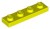 Lego Płytka 1x4 Neonowy Żółty
