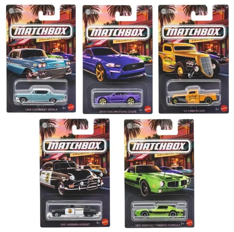 MATCHBOX Theme Assortment Local Cruisers - Zestaw 5 Autek