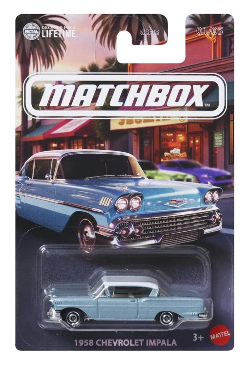 MATCHBOX Theme Assortment Local Cruisers - 1958 Chevrolet Impala