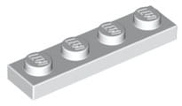 Lego Płytka 1x4 Biały