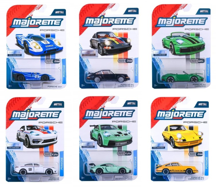 Majorette Porsche Edition - Zestaw 6 autek