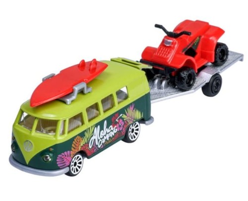Majorette Volkswagen Trailer - VW T1 + Quad