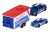 Majorette Race Trailer - Ford F150 Raptor + Mustang GT