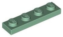 Lego Płytka 1x4 Piaskowy Zielony