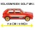 Majorette Volkswagen Deluxe Cars - VW Golf MK1