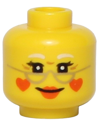 LEGO Głowa/Główka Damska/Okulary/Serduszka