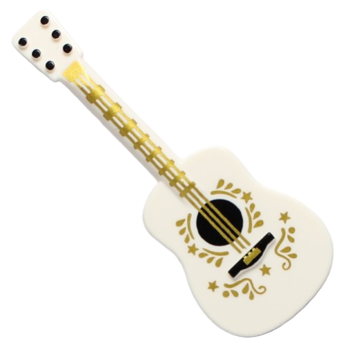 LEGO Akcesoria - Gitara złoty nadruk