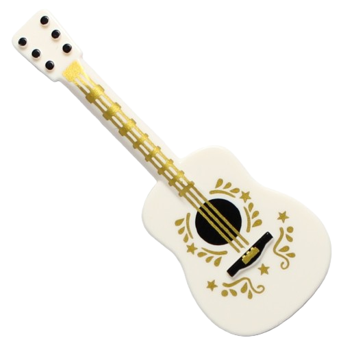 LEGO Akcesoria - Gitara złoty nadruk