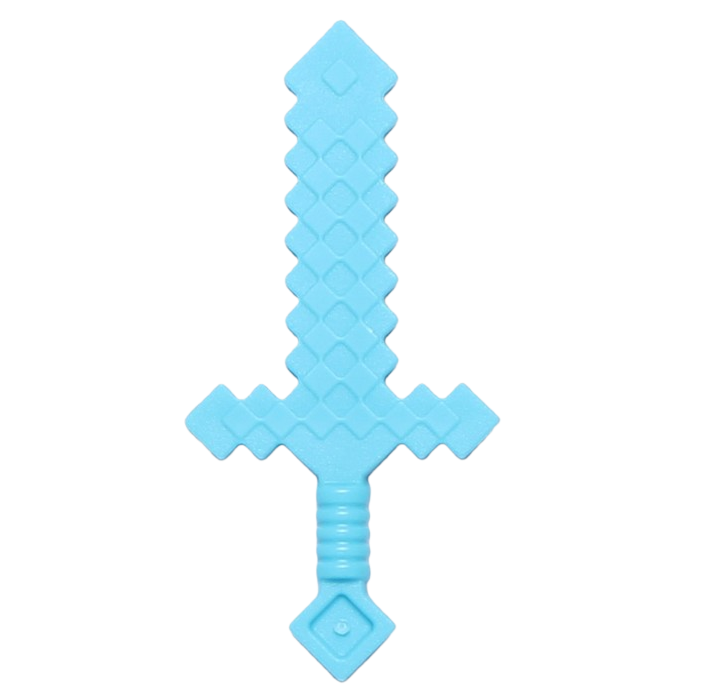 LEGO-Akcesoria-Minecraft-Miecz-Średni-Lazurowy