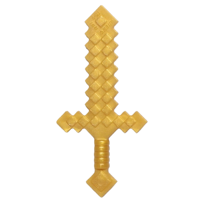 LEGO-Akcesoria-Minecraft-Miecz-Perłowy-Złoty