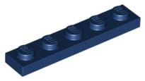 Lego Płytka 1x5 Ciemny Niebieski