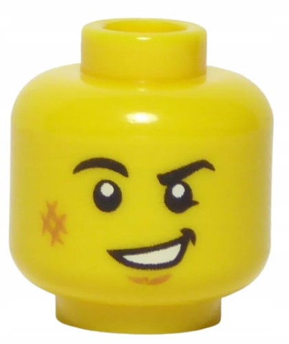 LEGO-City-Głowa-Główka-Męska-Uśmiech-Blizna-6283884