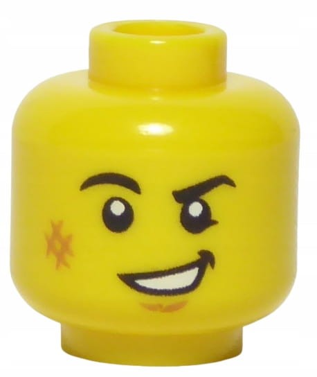 LEGO-City-Głowa-Główka-Męska-Uśmiech-Blizna-6283884