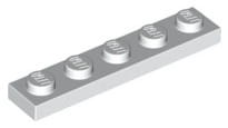 Lego Płytka 1x5 Biały
