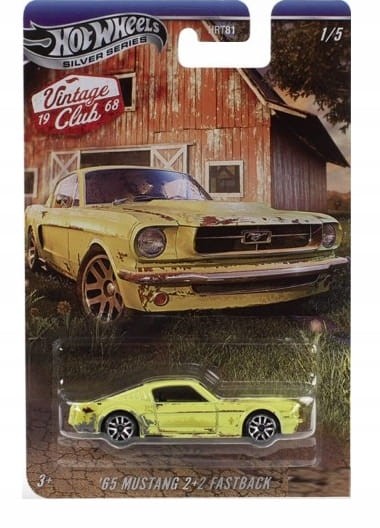 Hot Wheels Silver Series Vintage Club - '65 Mustang 2+2 Fastback