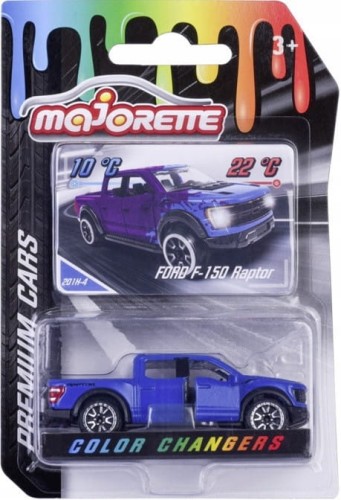 Majorette Zmieniający Kolor - Ford F-150 Raptor