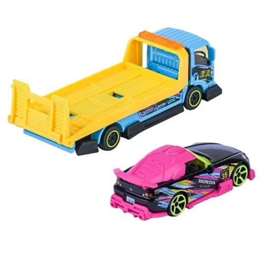 Majorette JDM Legends Tuning Transporter - Isuzu NPR + Honda S2000