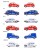 Majorette French Touch Premium Cars - Zestaw 6 modeli
