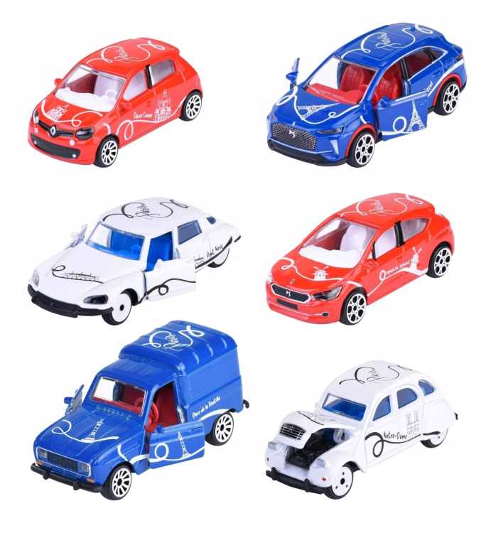 Majorette French Touch Premium Cars - Zestaw 6 modeli