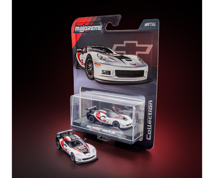 Majorette Collection - 2005 Chevrolet Corvette C6 R (Biały)6