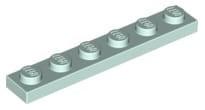 Lego Płytka 1x6 Jasny Morski