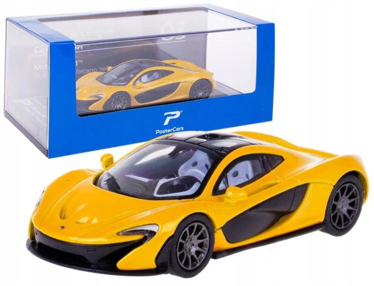 PosterCars - McLaren P1 (1:64) Volcano Yellow