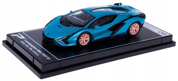 PosterCars - Lamborghini Sian FKP 37 (1:64) Blu Uranus 2
