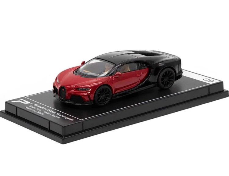 PosterCars - Bugatti Chiron Supersport (1:64) Italian Red &amp; Nocturne Black 3