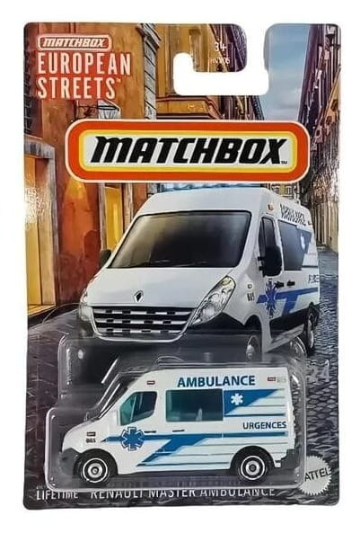 MATCHBOX European Streets - Renault Master Ambulance