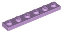 Lego Płytka 1x6 Lawendowy