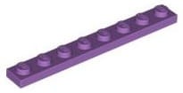 Lego Płytka 1x8 Średni Lawendowy