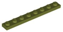 Lego Płytka 1x8 Oliwkowy