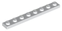 Lego Płytka 1x8 Biały