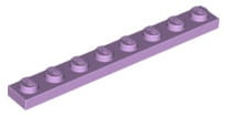 Lego Płytka 1x8 Lawendowy