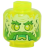 Lego Główka Dwustronna, Zombie, Przezroczysto Neonowo Zielona