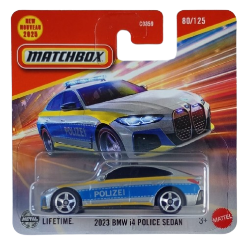 MATCHBOX - 2023 BMW i4 Police Sedan
