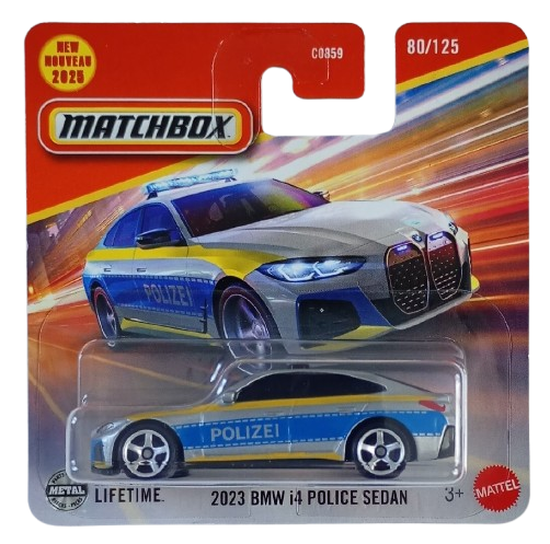 MATCHBOX - 2023 BMW i4 Police Sedan