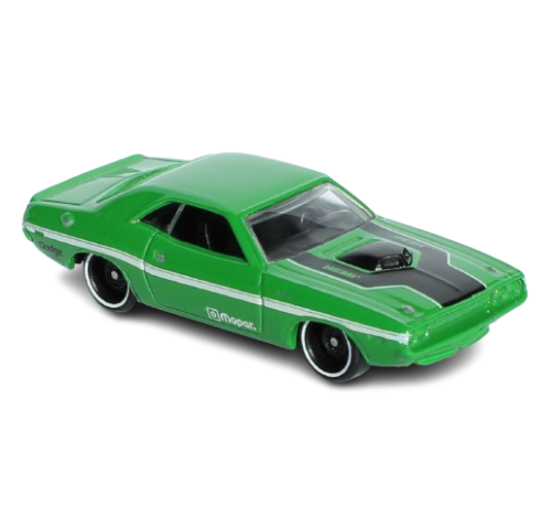 Hot Wheels - '70 Dodge Hemi Challenger Zielony (Luz)