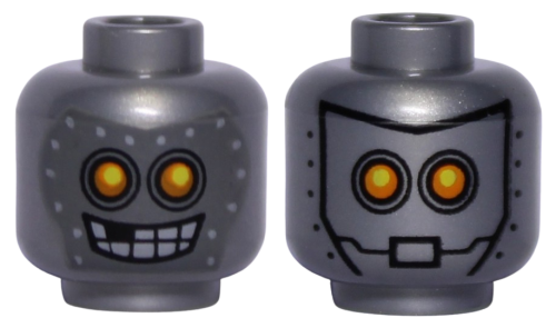 Lego Główka Dwustronna, Srebrna, Robot