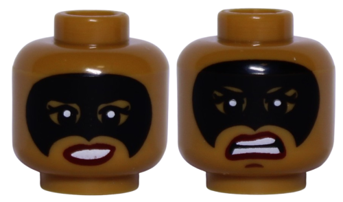 Lego Główka Dwustronna, Damska, Maska na Oczach