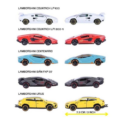 Majorette Lamborghini Edition Giftpack - zestaw 5 Pojazdów