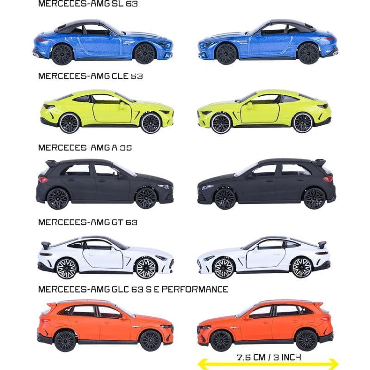 Majorette Mercedes AMG Giftpack - zestaw 5 Pojazdów