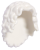 Lego Włosy Długie Kręcone Białe