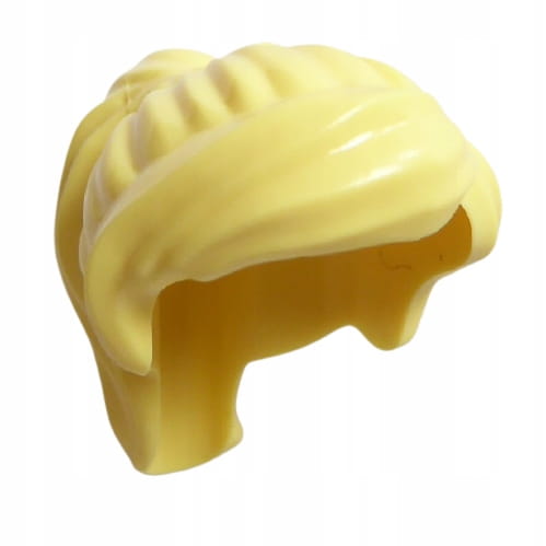 Lego Włosy Półdługie Jasno Żółte Kucyk