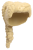 Lego Włosy Długie, Kucyk Warkocz, Beżowe
