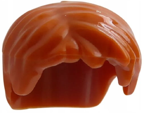 Lego Włosy Krótkie Męskie Ciemno Pomarańczowe