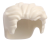 Lego Włosy Krótkie Męskie Falowane Białe